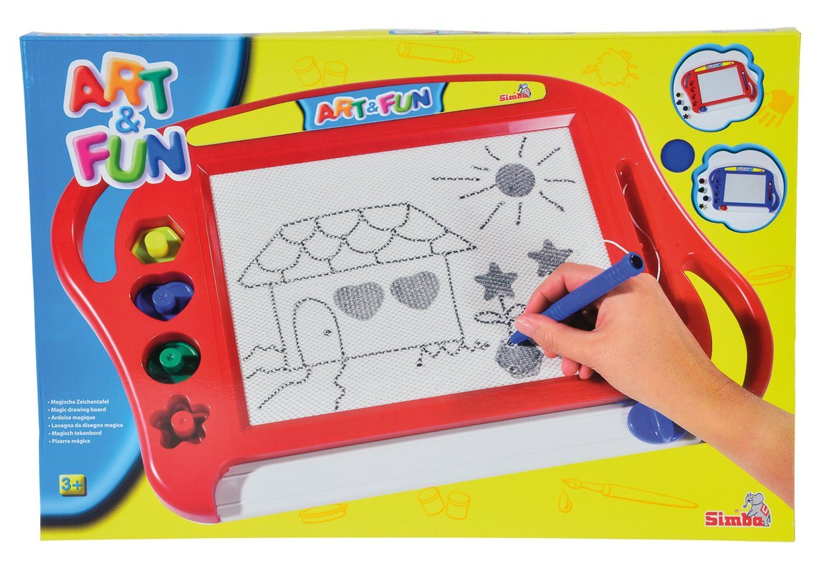 Доска для рисования магнитная, 4 печати, 45 см.  